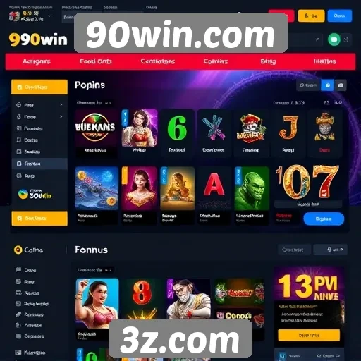 Explorando a interface do usuário em 90win