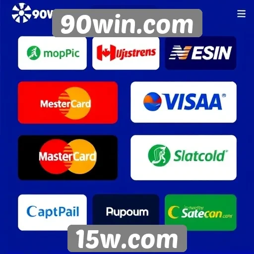 Diversidade de métodos de pagamento no 90win.com